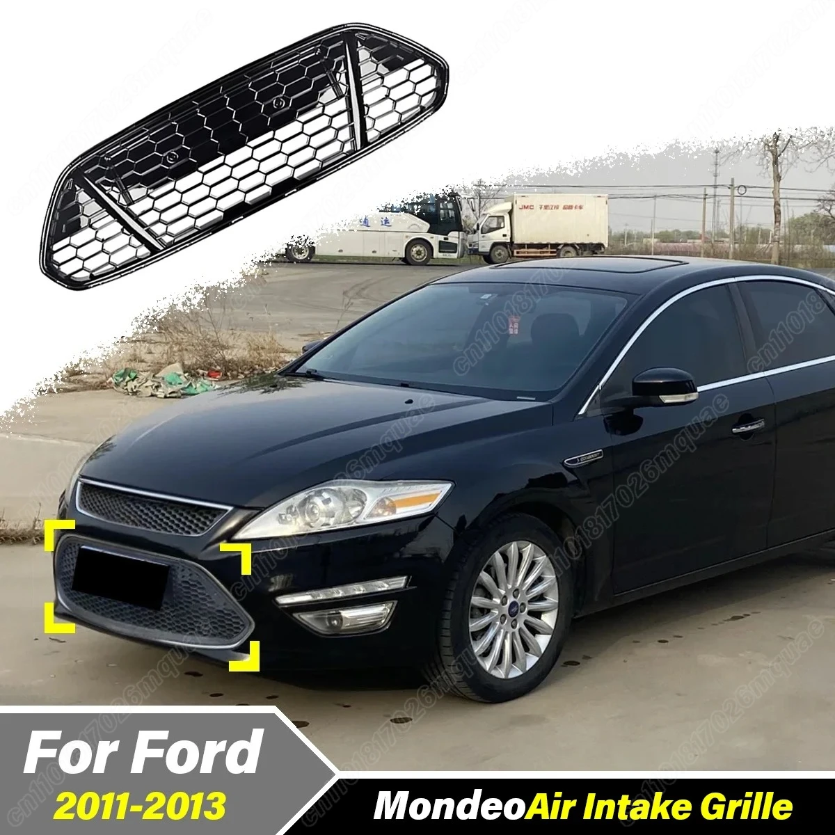 For Ford Mondeo MK4 2011 2012 2013 Front Bumper Racing Grills Mesh Upper Lower Air Intake Grille Exterior BodyKits Car Modified
For Ford Mondeo MK4 2011 2012 2013 Front Bumper Racing Grills Mesh Upper Lower Air Intake Grille Exterior BodyKits Car Modified
