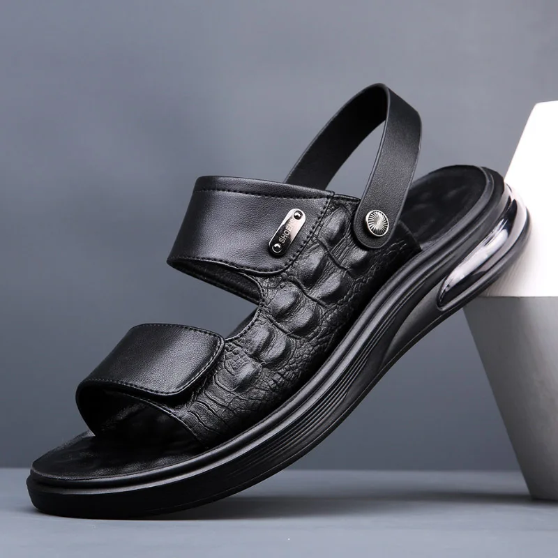 New Leather Sandals Men's Casual Beach Shoes Air Cushion Anti Slip Outdoor Sports Sandals Casual Men Sandals Sandalias De Hombre
New Leather Sandals Men's Casual Beach Shoes Air Cushion Anti Slip Outdoor Sports Sandals Casual Men Sandals Sandalias De Hombre