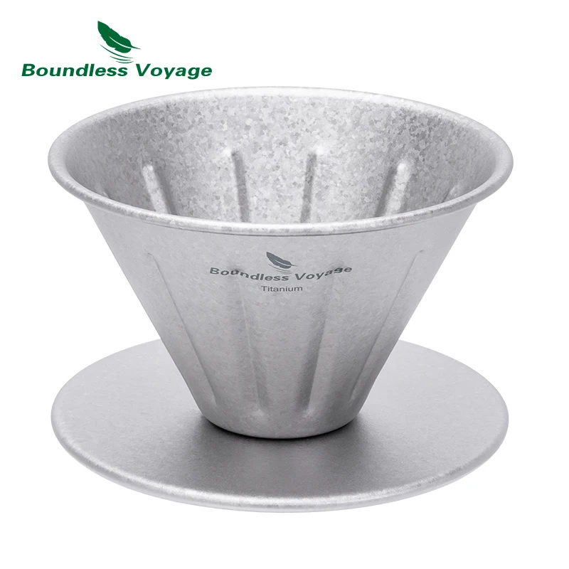 Кофеварка-дриппер Boundless Voyage Pour Over из титана, многоразовая, безбумажная, коническая, для 1-2 чашек, 6005P
Кофеварка-дриппер Boundless Voyage Pour Over из титана, многоразовая, безбумажная, коническая, для 1-2 чашек, 6005P