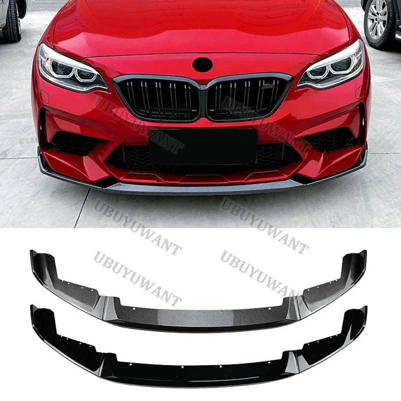 For BMW 2 Series F87 M2 2016-2021 3pcs/Set Front Bumper Lip Custom Parts Front Chin Spoiler Splitter Protector Body Kits
For BMW 2 Series F87 M2 2016-2021 3pcs/Set Front Bumper Lip Custom Parts Front Chin Spoiler Splitter Protector Body Kits