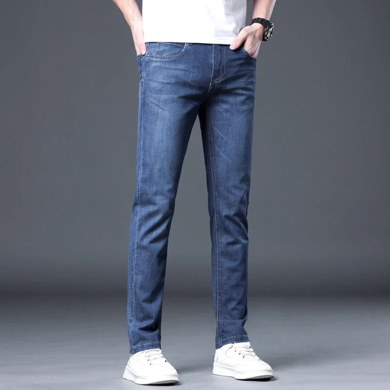 Spring and Autumn Fashion Elastic Men's Denim Pants Straight Leg Casual Jeans skinny jeans streetwear men clothing jeans men
Spring and Autumn Fashion Elastic Men's Denim Pants Straight Leg Casual Jeans skinny jeans streetwear men clothing jeans men