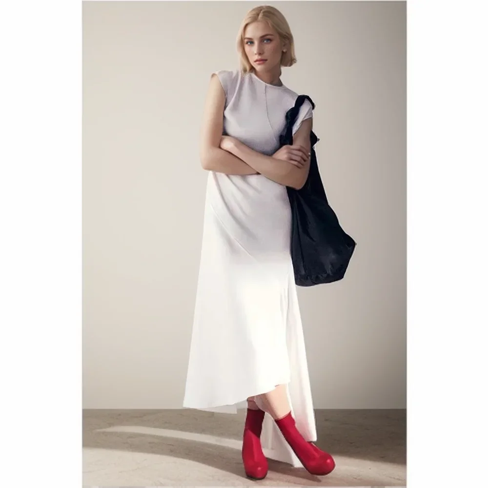 Cos Lris 2024 Summer New Women's Fashion Style Versatile Round Neck Irregular Hem White Dress Long Dress
Cos Lris 2024 Summer New Women's Fashion Style Versatile Round Neck Irregular Hem White Dress Long Dress