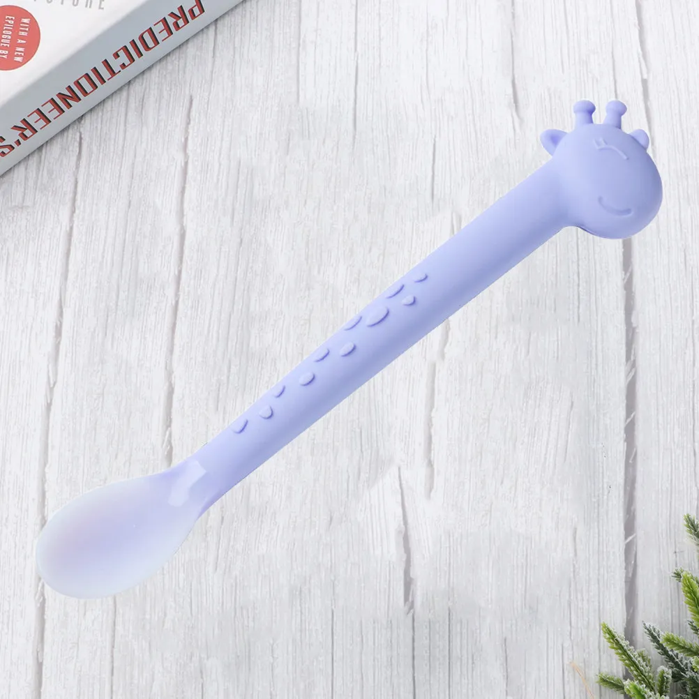 Baby Silicone Soft Spoon Purple Cute Feeding Utensil for Newborn Kids Rice Paste Spoon Non Slip Grip Easy Clean Disinfection
Baby Silicone Soft Spoon Purple Cute Feeding Utensil for Newborn Kids Rice Paste Spoon Non Slip Grip Easy Clean Disinfection