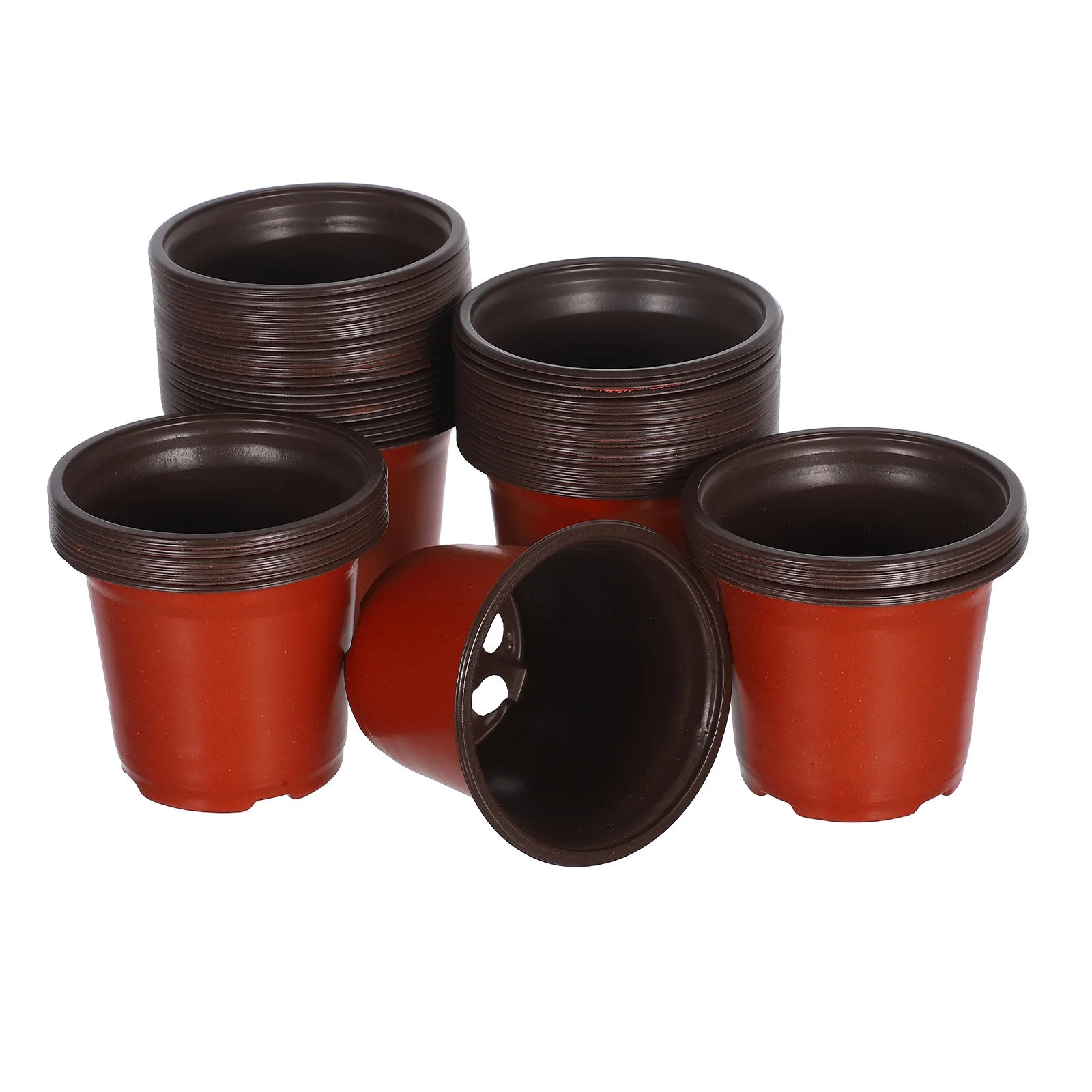 50Pcs Plastic Flowerpot Minimalist Succulents Pot Creative Breathable Basin for Desk Bookshelf Table Gardening Decoration
50Pcs Plastic Flowerpot Minimalist Succulents Pot Creative Breathable Basin for Desk Bookshelf Table Gardening Decoration