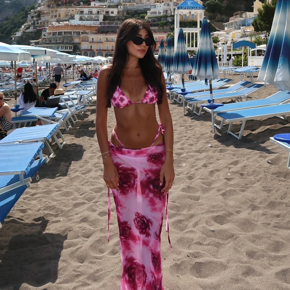 Sexy Rose Red 3 pieces Micro Bikinis Women Swimsuit 2024 Swimwear Bathing Suit Beachwear Long Skirt Bikini Set Biquini female
Sexy Rose Red 3 pieces Micro Bikinis Women Swimsuit 2024 Swimwear Bathing Suit Beachwear Long Skirt Bikini Set Biquini female
