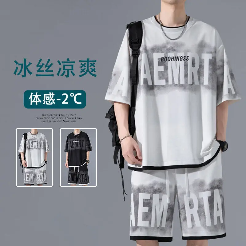 GIOIOMen's Casual Suit,2025Summer New Ice Silk Printed Leisure Sports Two-Piece Set(TT shirt+Shorts),Daily Wear,Exercise
GIOIOMen's Casual Suit,2025Summer New Ice Silk Printed Leisure Sports Two-Piece Set(TT shirt+Shorts),Daily Wear,Exercise