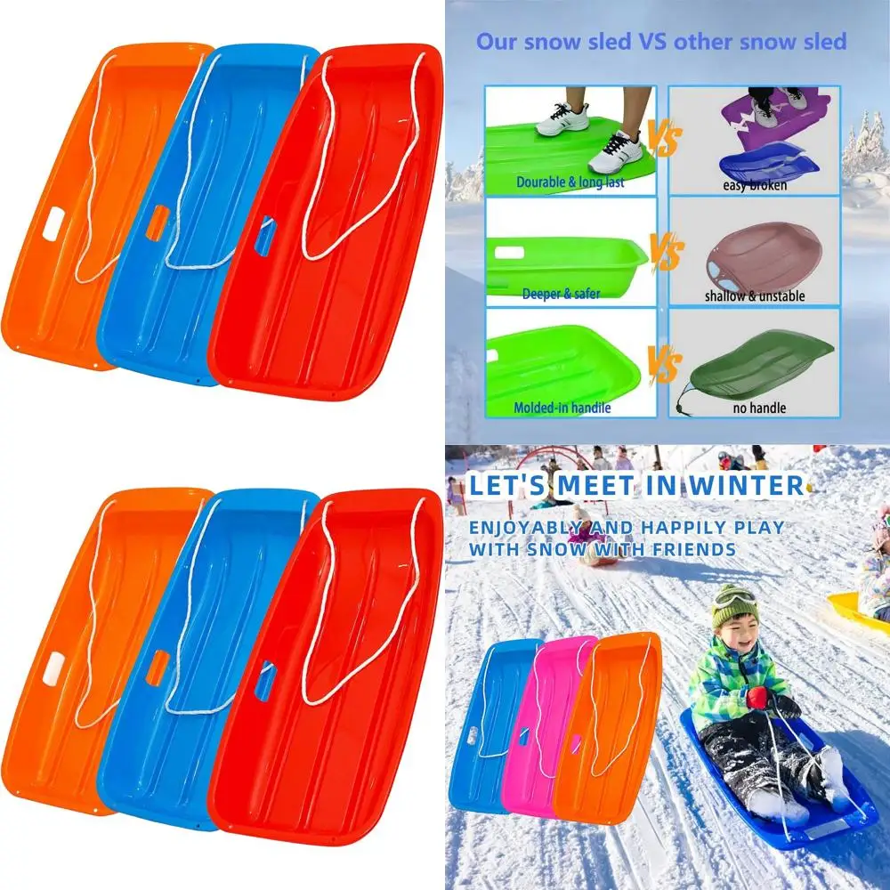 Durable Light Snow Sled with Comfortable Seat for Winter Adventures, Easy to Steer Sledge
Durable Light Snow Sled with Comfortable Seat for Winter Adventures, Easy to Steer Sledge