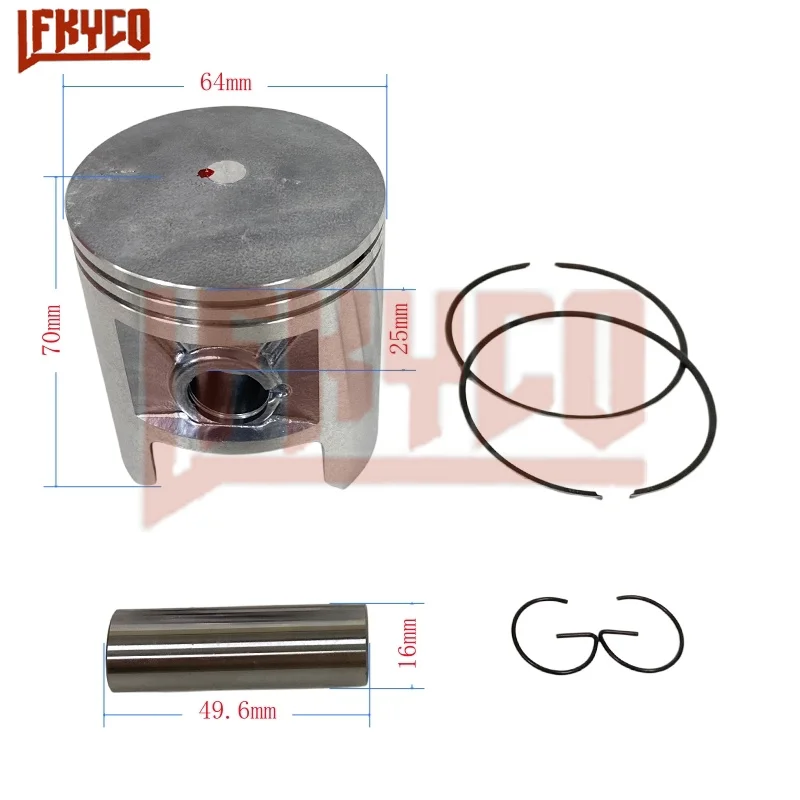 Motorcycle Engine Repair Accessories STD Piston 64mm Kit 12110-29001 12110-29500 16mm Pin for Suzuki TS185 TC185 DS185 1971-1981
Motorcycle Engine Repair Accessories STD Piston 64mm Kit 12110-29001 12110-29500 16mm Pin for Suzuki TS185 TC185 DS185 1971-1981