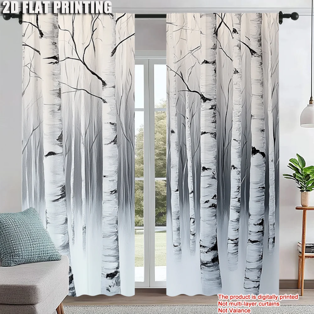2Pcs Birch Forest Print Window Curtains Rod Pocket Design For Easy Hanging Perfect For Bedroom Living Room Office And Home
2Pcs Birch Forest Print Window Curtains Rod Pocket Design For Easy Hanging Perfect For Bedroom Living Room Office And Home