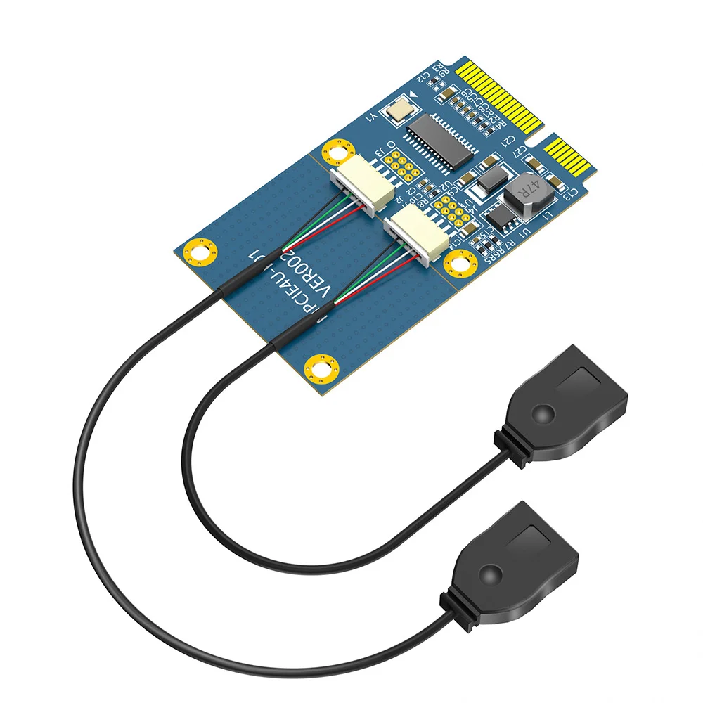 JavicTech Mini PCI Express to 5 Pin 2 Port Female USB2.0 Converter Card Expansion Card for USB Wireless Mouse Receiver
JavicTech Mini PCI Express to 5 Pin 2 Port Female USB2.0 Converter Card Expansion Card for USB Wireless Mouse Receiver