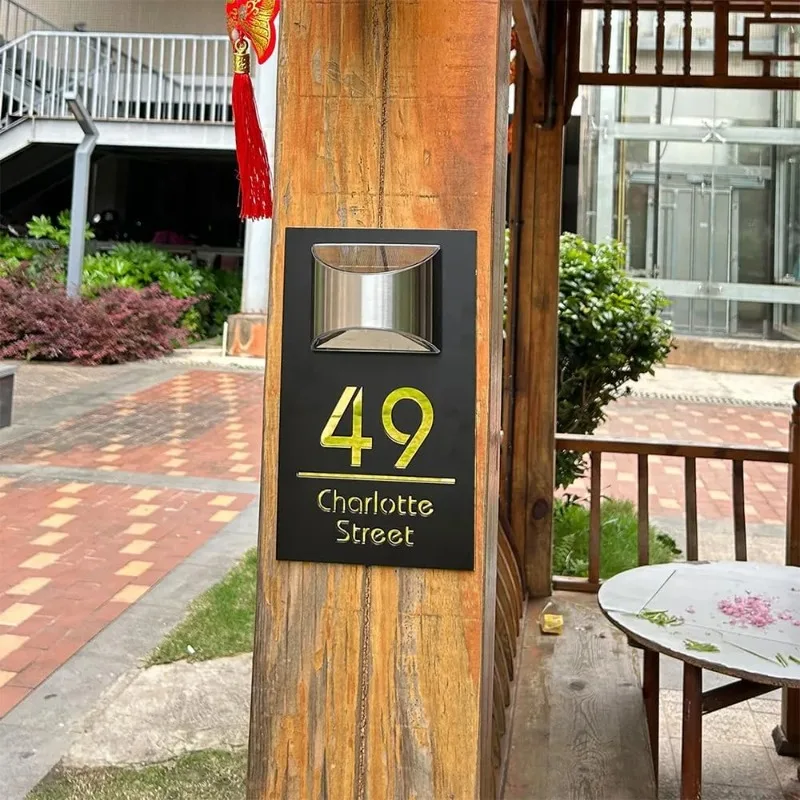 Personalized Solar Address Sign Custom House Numbers Outdoor Waterproof LED Illuminated Door Plate for Home Street Yard Garden
Personalized Solar Address Sign Custom House Numbers Outdoor Waterproof LED Illuminated Door Plate for Home Street Yard Garden