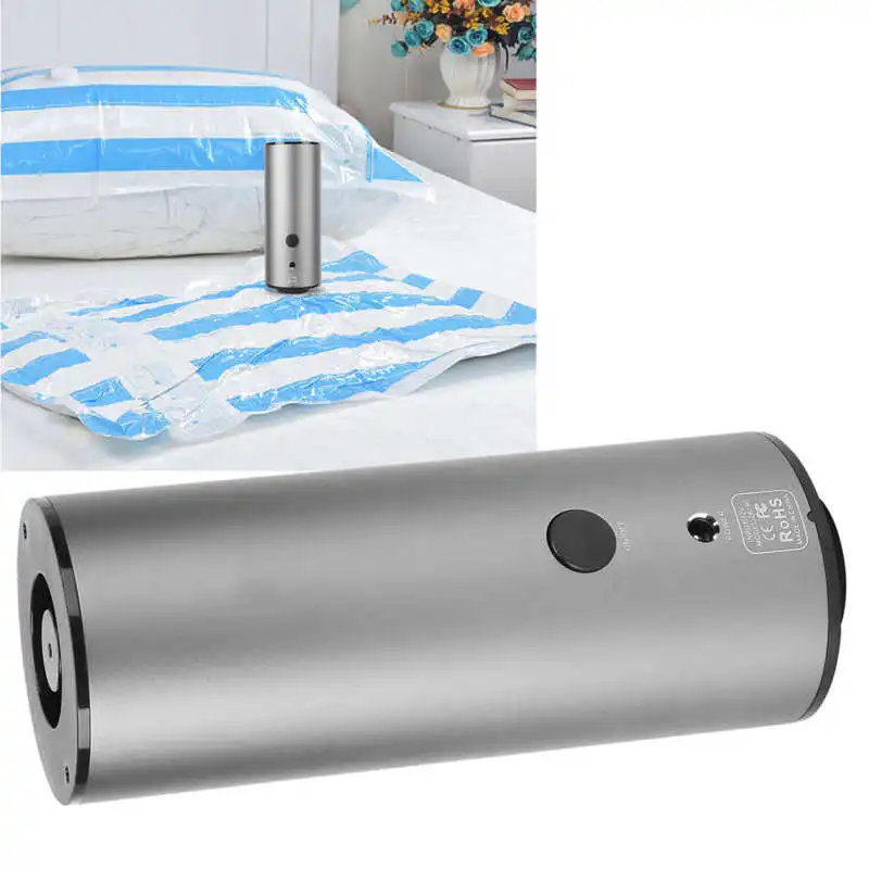 Electric Vacuum Machine Pump Vacuum Bag Pump Vacuum Sealing Machine for Clothes Food Bag Silver US 100-240V
Electric Vacuum Machine Pump Vacuum Bag Pump Vacuum Sealing Machine for Clothes Food Bag Silver US 100-240V