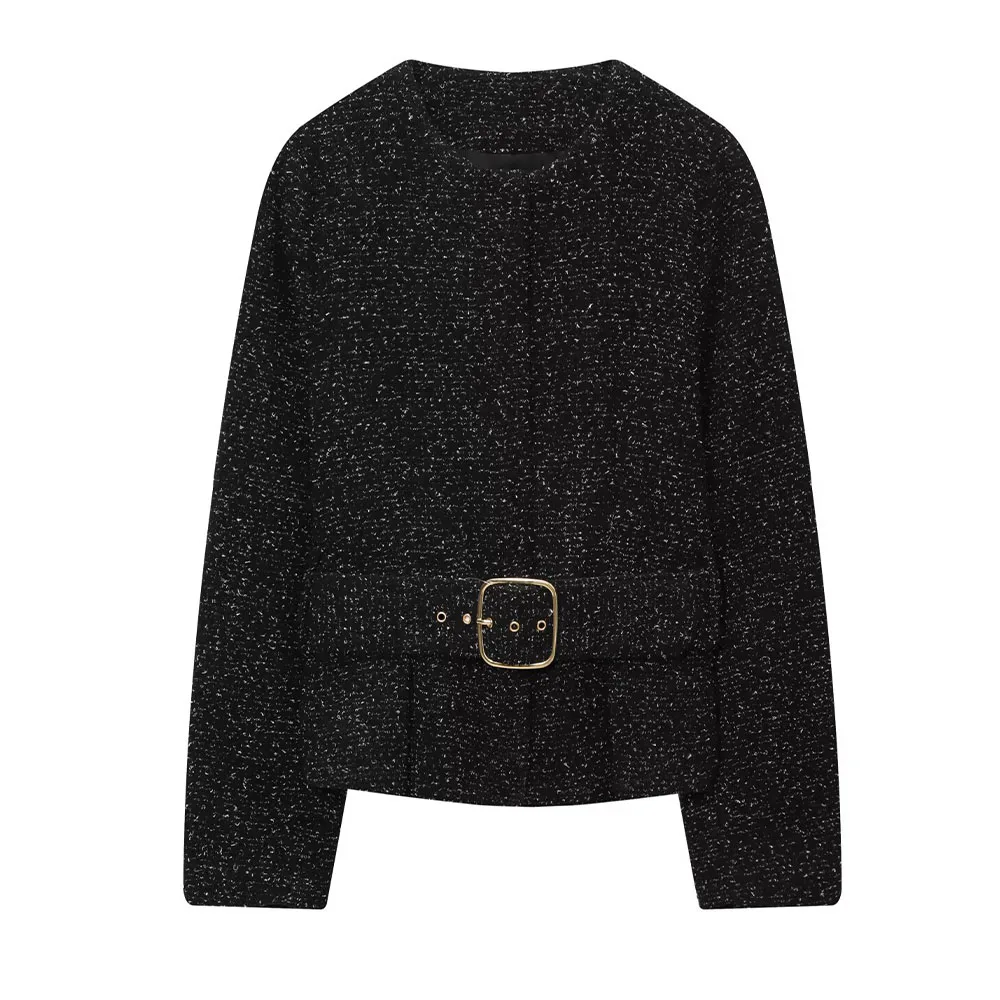 DiYiG WOMAN 2025, новая зимняя мода с поясом, приталенный костюм в стиле ретро, универсальная куртка с длинными рукавами и круглым вырезом, верхняя одежда Mujer
DiYiG WOMAN 2025, новая зимняя мода с поясом, приталенный костюм в стиле ретро, универсальная куртка с длинными рукавами и круглым вырезом, верхняя одежда Mujer