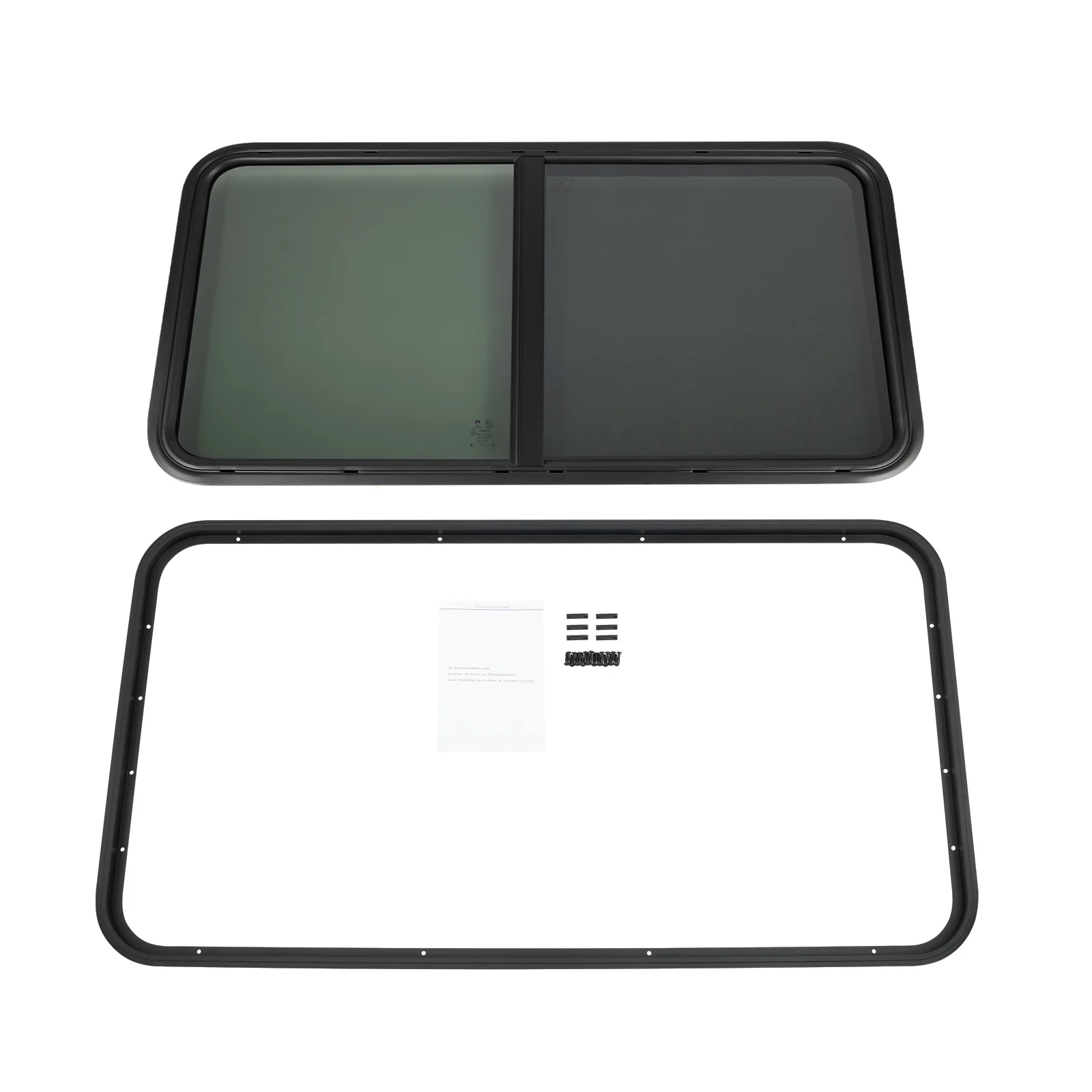 Горизонтальный слайдер шириной 42 x высотой 22 дюйма, универсальный грузовой прицеп с закрытым окном для автофургона и экраном, черный
Горизонтальный слайдер шириной 42 x высотой 22 дюйма, универсальный грузовой прицеп с закрытым окном для автофургона и экраном, черный