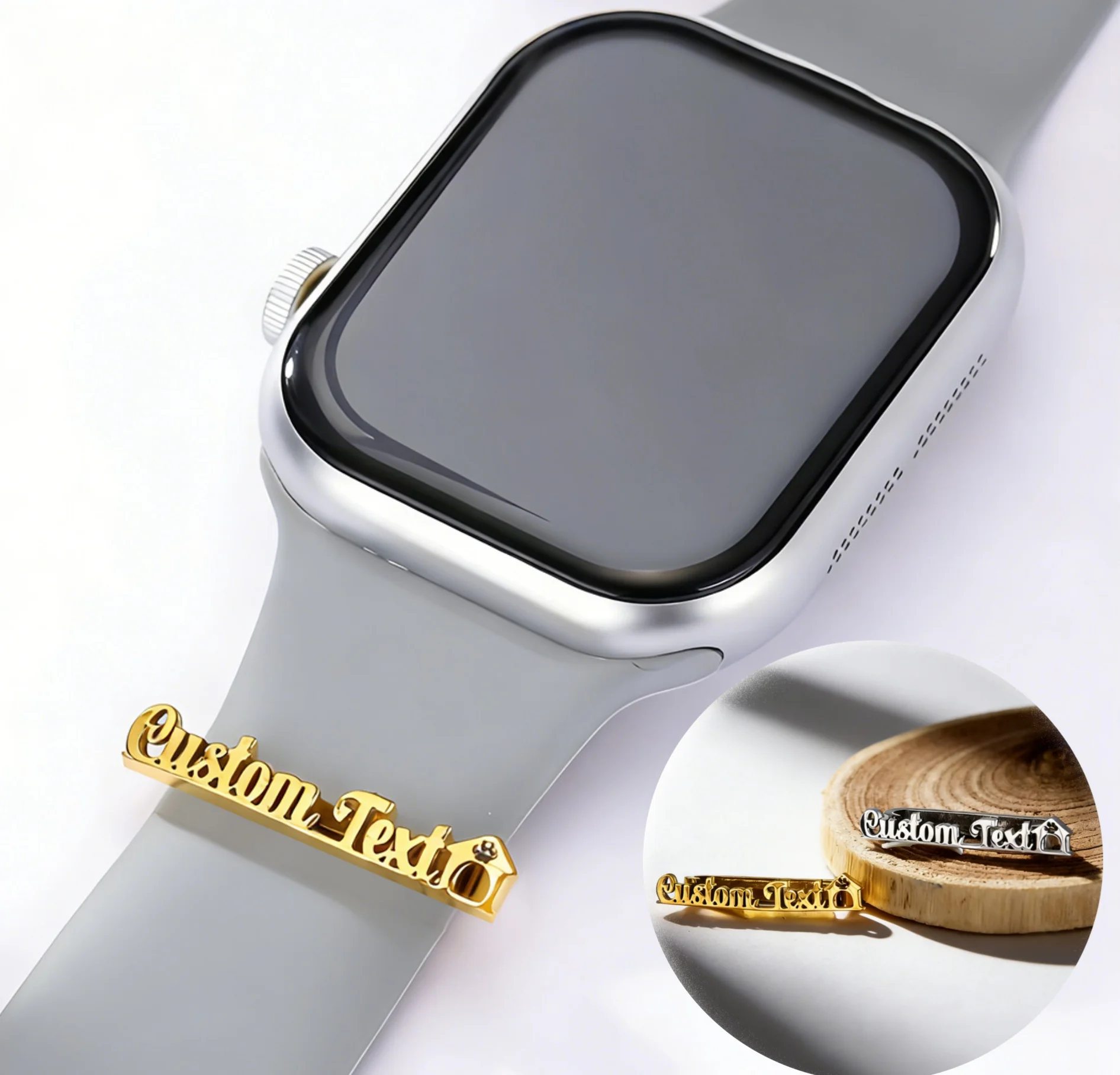 Stainless Steel Customized Name Watch Band Decoration 20mm/22mm House Nameplate Charms for Smartwatch
Stainless Steel Customized Name Watch Band Decoration 20mm/22mm House Nameplate Charms for Smartwatch