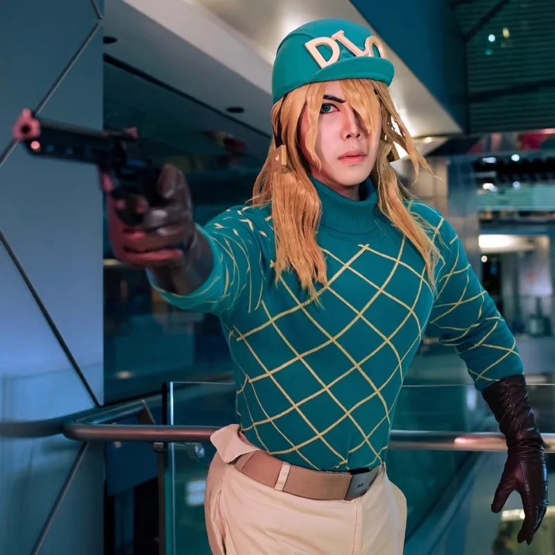 Аниме ролевая игра Diego Brando cos костюм Adventure co фирменный трикотаж аниме свитер широкие брюки
Аниме ролевая игра Diego Brando cos костюм Adventure co фирменный трикотаж аниме свитер широкие брюки