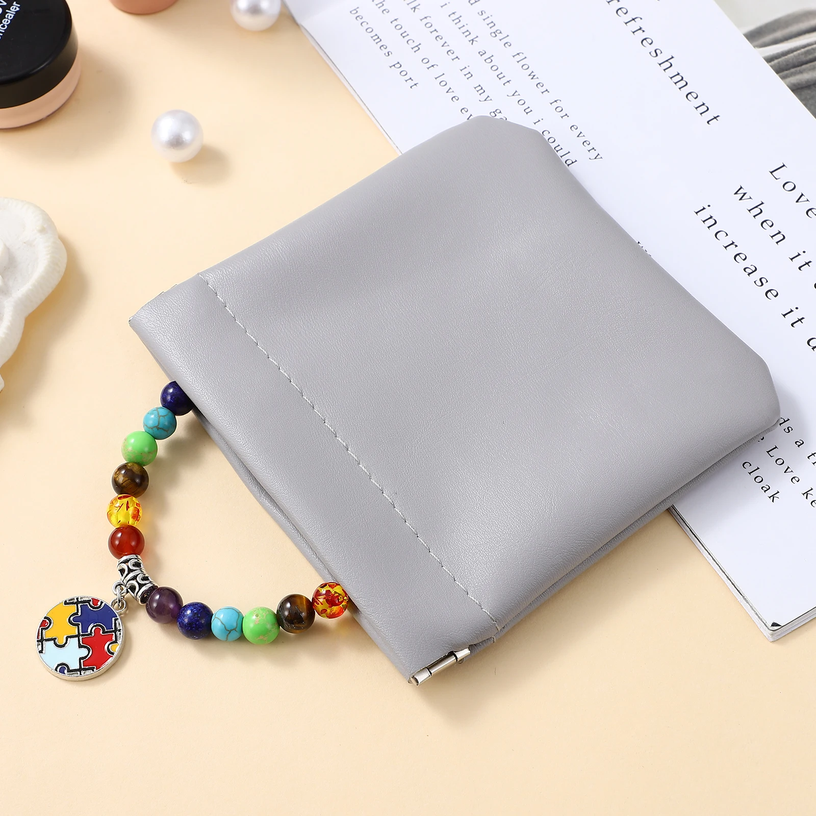 2 Pcs Jewelry Storage Bag Pocket Bags for Women Gray PU Travel Makeup ganizer Small Baggage Tag
2 Pcs Jewelry Storage Bag Pocket Bags for Women Gray PU Travel Makeup ganizer Small Baggage Tag