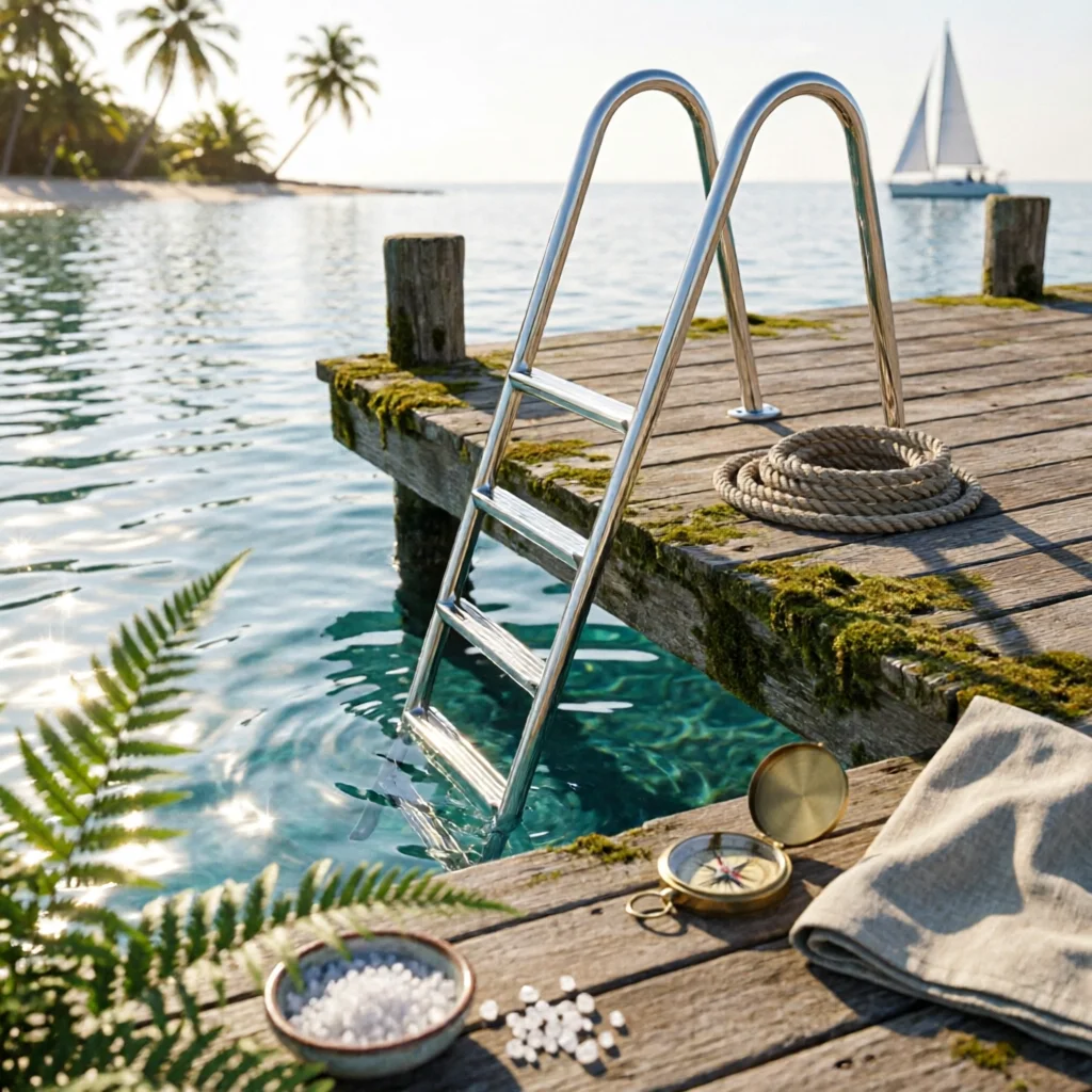 Compact Storage Telescoping Boat Ladder Easy Installation Polished Metal Finish Folding Boat Ladder Marine Hardware
Compact Storage Telescoping Boat Ladder Easy Installation Polished Metal Finish Folding Boat Ladder Marine Hardware