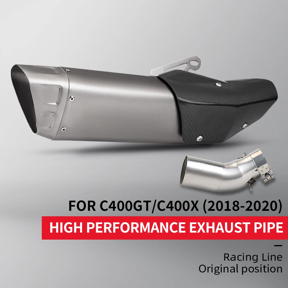 Motorcycle Exhaust Slip on Line Middle Pipe with 51MM Muffler For C400 C400X C400GT 2018-2020
Motorcycle Exhaust Slip on Line Middle Pipe with 51MM Muffler For C400 C400X C400GT 2018-2020