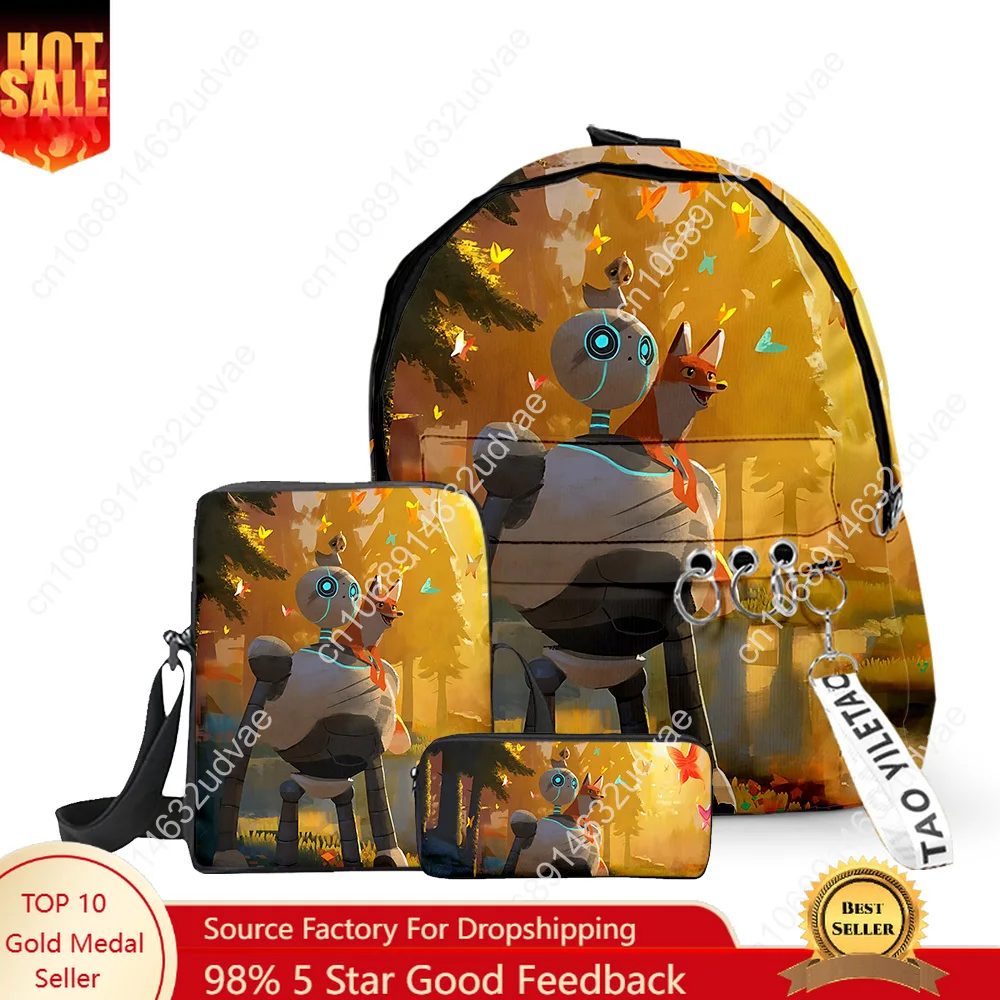 Trendy Youthful The Wild Robot 3D Print 3pcs/Set Children Pupil Travel bags Key Chain Small Backpack Shoulder Bag Pencil Case
Trendy Youthful The Wild Robot 3D Print 3pcs/Set Children Pupil Travel bags Key Chain Small Backpack Shoulder Bag Pencil Case