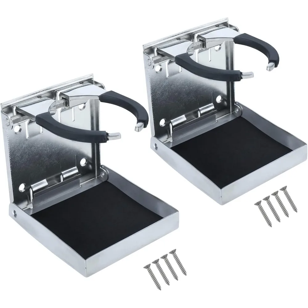 Pair Stainless Steel Adjustable Folding Drink Holders for Marine Boat Caravan Car
Pair Stainless Steel Adjustable Folding Drink Holders for Marine Boat Caravan Car