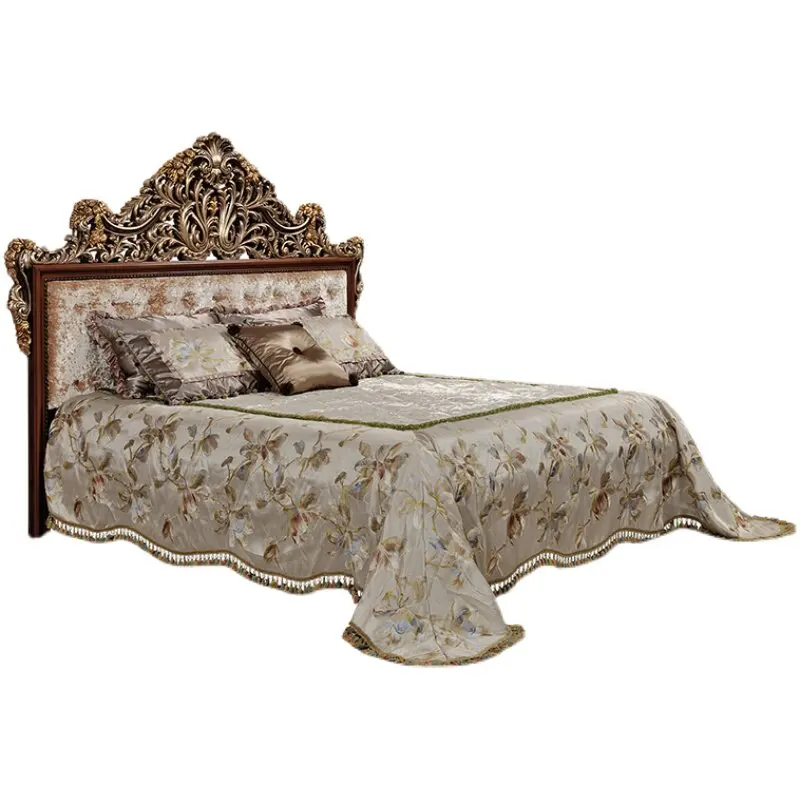 French classical Louis XVI style solid wood carved double bed villa master bedroom 1.8m fabric wedding bed
French classical Louis XVI style solid wood carved double bed villa master bedroom 1.8m fabric wedding bed
