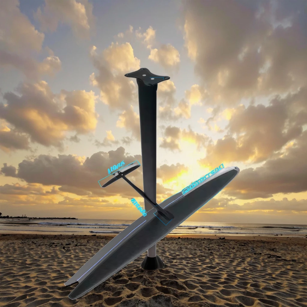 CY-1401 Hydro Wing Foil Set Carbon Aluminum Pump Foil Board Kit With Surfboards Accessories For Hydrofoil Surfing Ocean Waters
CY-1401 Hydro Wing Foil Set Carbon Aluminum Pump Foil Board Kit With Surfboards Accessories For Hydrofoil Surfing Ocean Waters