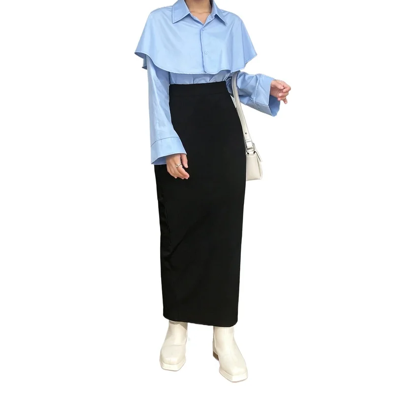 Regular Fit Women's Skirt 2026 Solid Color Elastic Waist Casual Office Slimming Elegant Midi Skirt
Regular Fit Women's Skirt 2026 Solid Color Elastic Waist Casual Office Slimming Elegant Midi Skirt
