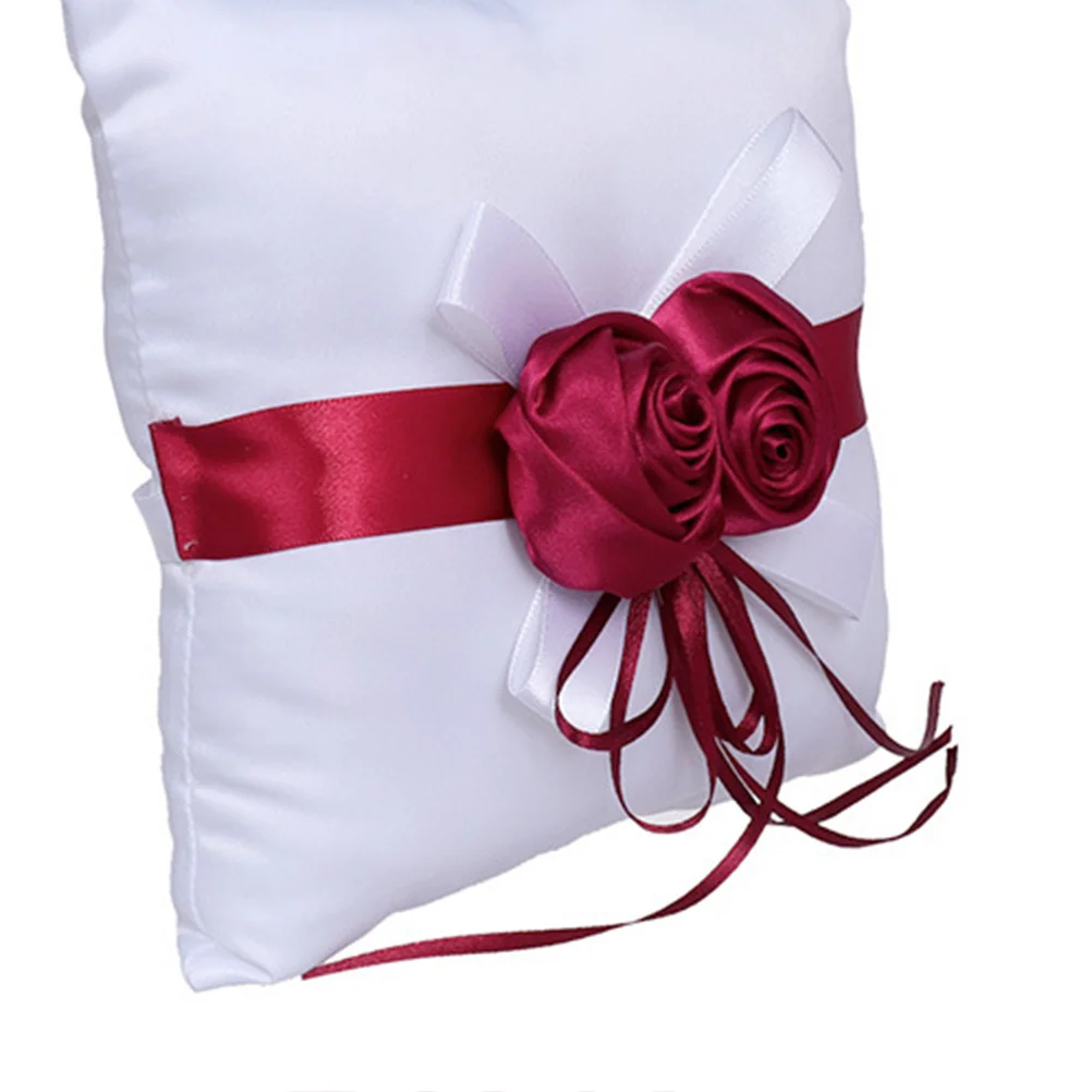 Wedding Ring Pillow White Red Rose Decorative Soft Cushion Perfect for Wedding Engagement Party Party Ring Pillow
Wedding Ring Pillow White Red Rose Decorative Soft Cushion Perfect for Wedding Engagement Party Party Ring Pillow
