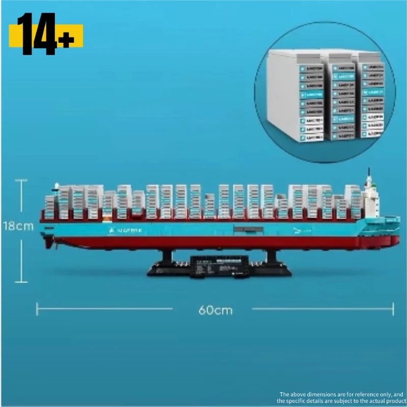 2026 New Christmas Gifts Container Ship Model Building Block Set Particles For Friends 1516PCS
2026 New Christmas Gifts Container Ship Model Building Block Set Particles For Friends 1516PCS