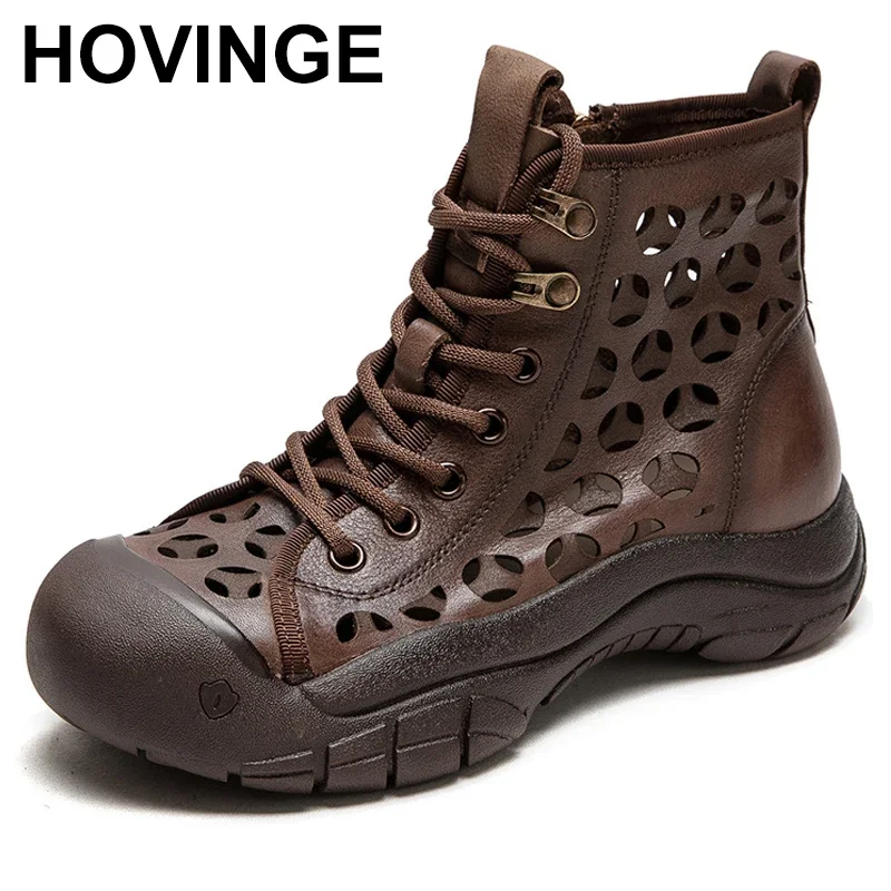 2025 Summer New Women's Hollow Out Ankle Boots Genuine Leather Shoes Woman Low Square Heel Boots Ladies Zip Breathable Shoes
2025 Summer New Women's Hollow Out Ankle Boots Genuine Leather Shoes Woman Low Square Heel Boots Ladies Zip Breathable Shoes