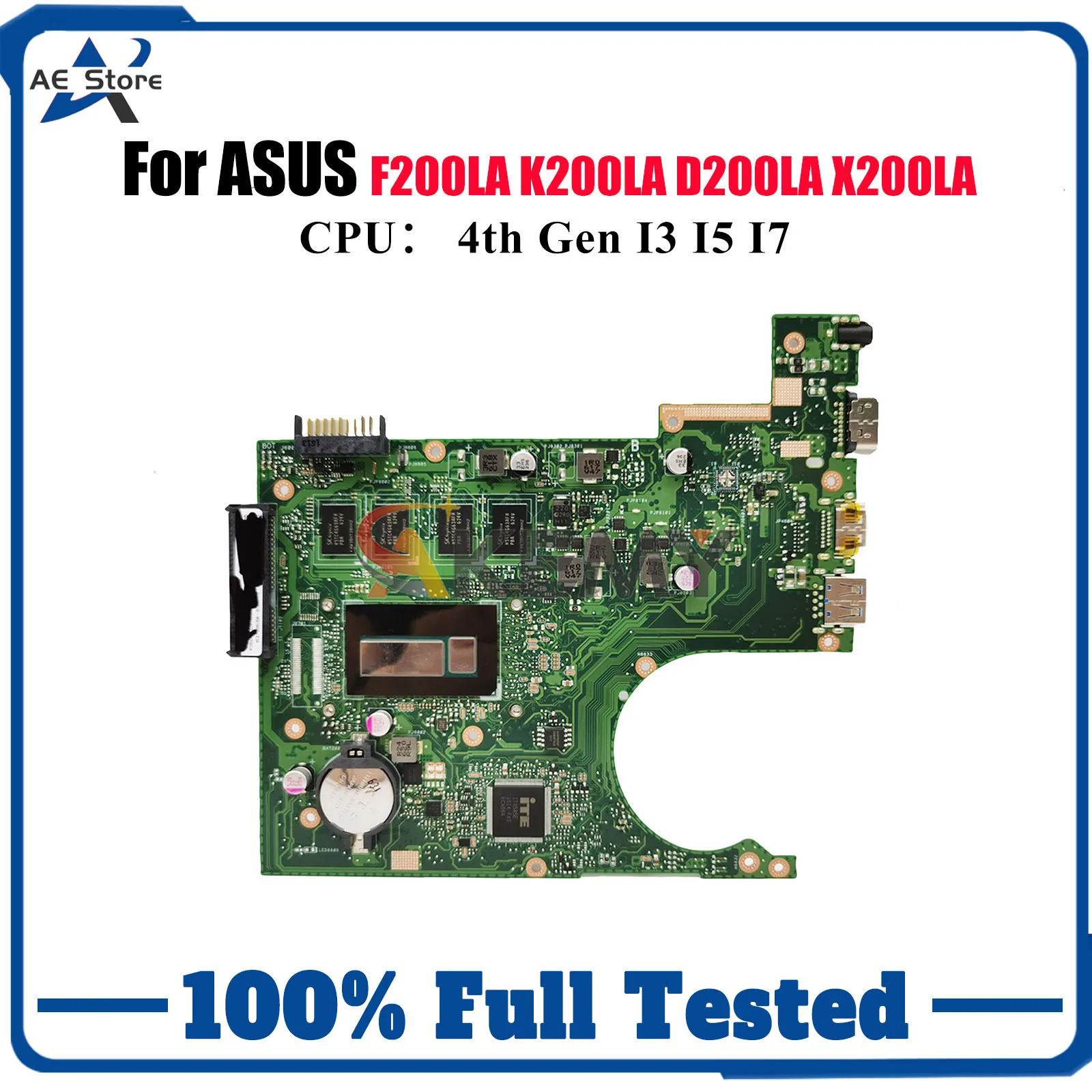 X200LA Laptop Motherboard For ASUS VivoBook X200LA F200LA D200LA X200L K200LA Notebook Mainboard With I3 I5 I7 CPU 100% tests OK
X200LA Laptop Motherboard For ASUS VivoBook X200LA F200LA D200LA X200L K200LA Notebook Mainboard With I3 I5 I7 CPU 100% tests OK
