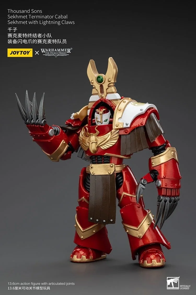 JOYTOY Warhammer "The Horus Heresy" Thousand Sons Sekhmet Terminator Cabal Sekhmet With Lightning Claws Action Figures Doll
JOYTOY Warhammer "The Horus Heresy" Thousand Sons Sekhmet Terminator Cabal Sekhmet With Lightning Claws Action Figures Doll