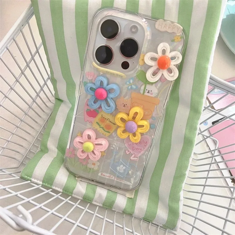 Shell Pattern Color 3D Flower Cat Pattern Phone Case For IPhone 16 15 14 13 Pro Max Shockproof Back Transparent Protective Cover
Shell Pattern Color 3D Flower Cat Pattern Phone Case For IPhone 16 15 14 13 Pro Max Shockproof Back Transparent Protective Cover