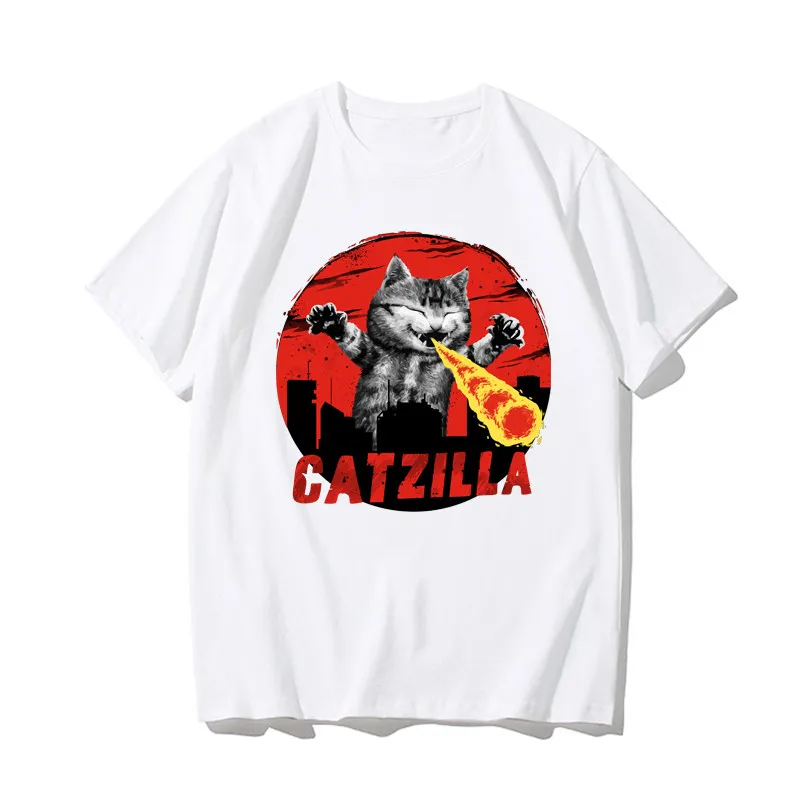 Cat Sla Destroys The City's American Retro Loose Short-sleeved Summer Men's and Women's T-shirts Made of Pure Cotton
Cat Sla Destroys The City's American Retro Loose Short-sleeved Summer Men's and Women's T-shirts Made of Pure Cotton