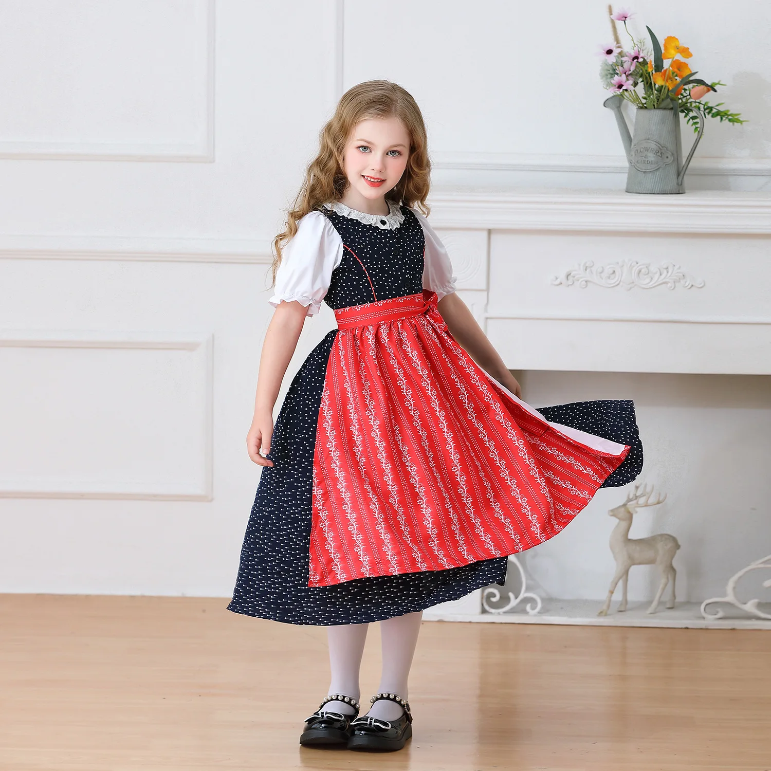 Oktoberfest Costume for Girl Classic Classic Historical Colonial Pioneer Dirndl Gown Munich Beer Festival Party Cosplay Dress
Oktoberfest Costume for Girl Classic Classic Historical Colonial Pioneer Dirndl Gown Munich Beer Festival Party Cosplay Dress