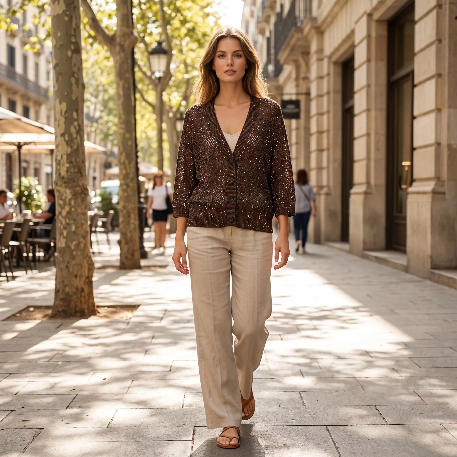 Shimmer Knit Cardigan Cotton Women V Neck Button Up Out Open Knit Sweater Lightweight Long Sleeve Elegant Summer BF2312
Shimmer Knit Cardigan Cotton Women V Neck Button Up Out Open Knit Sweater Lightweight Long Sleeve Elegant Summer BF2312