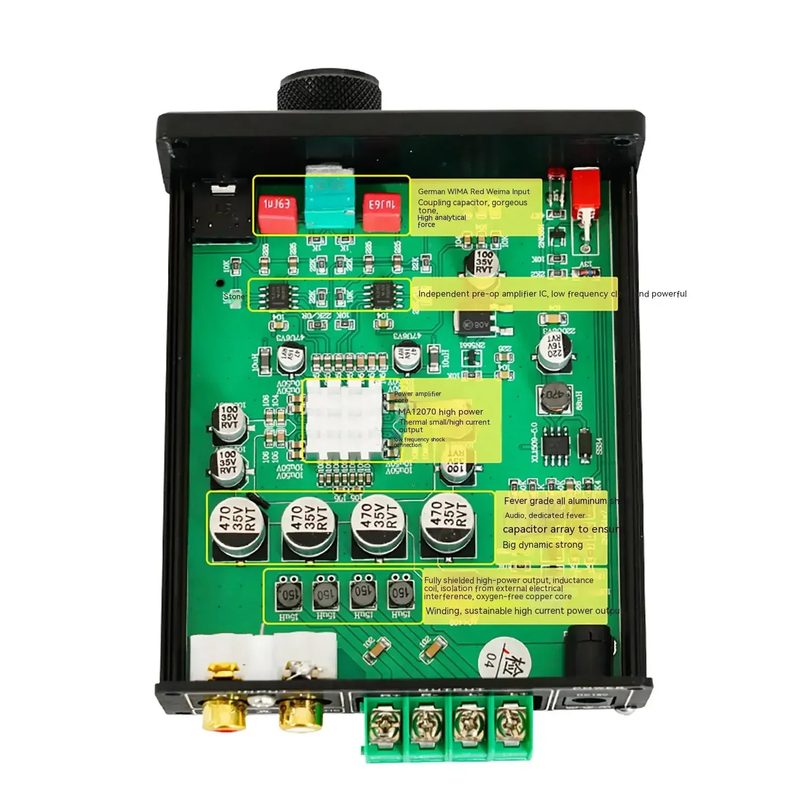 AMXEKR 80W Low-distortion Digital Amplifier Infineon MA12070 Ultra TPA3116 Audio Home Digital Amplifier
AMXEKR 80W Low-distortion Digital Amplifier Infineon MA12070 Ultra TPA3116 Audio Home Digital Amplifier