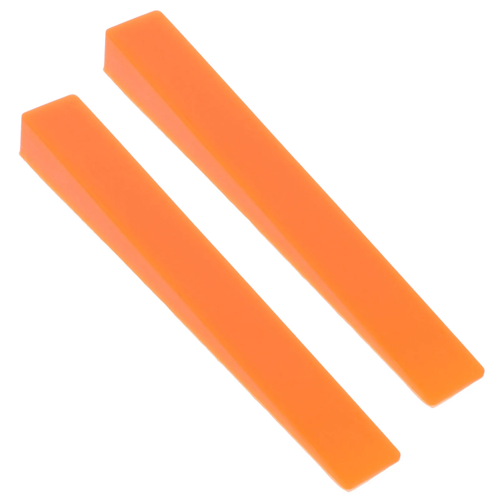 2Pcs Orange Piano Rubber Tuning Mutes Smooth Wedge Design for Effective String Dampening Essential Piano Tuning Tool Kit