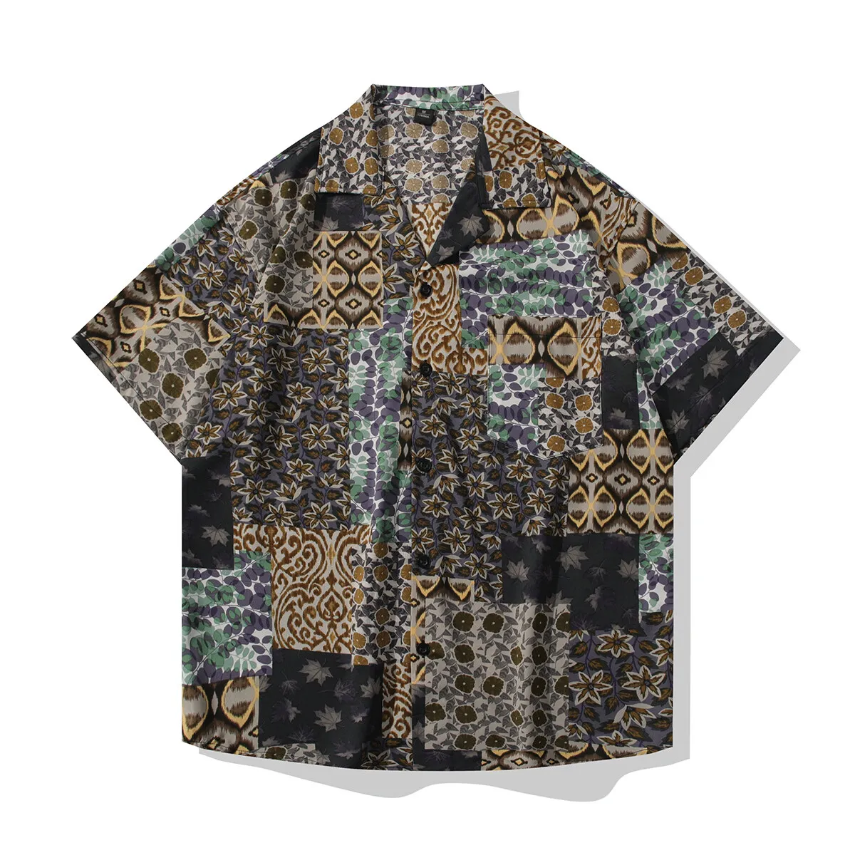 Hawaii Flower Men's Cuban collar short-sleeved Loose ice silk flower Shirt Men's Summer thin Shirts Casual Floral Pattern
Hawaii Flower Men's Cuban collar short-sleeved Loose ice silk flower Shirt Men's Summer thin Shirts Casual Floral Pattern