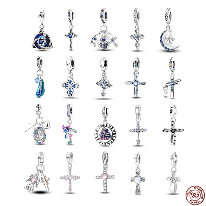S925 Sterling Silver Cross Bible Blessing Charms Celtic Knot Star Valknut Bead Fit Original Bracelet For Women Fine Jewelry Gift
S925 Sterling Silver Cross Bible Blessing Charms Celtic Knot Star Valknut Bead Fit Original Bracelet For Women Fine Jewelry Gift