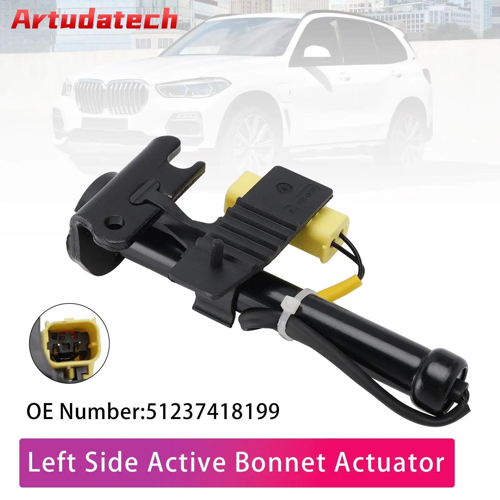 Artudatech Left Side Active Bonnet Actuator 51237418199 for BMW X5 G05 X6 G06 X7 2017 2018 2019 2020
Artudatech Left Side Active Bonnet Actuator 51237418199 for BMW X5 G05 X6 G06 X7 2017 2018 2019 2020