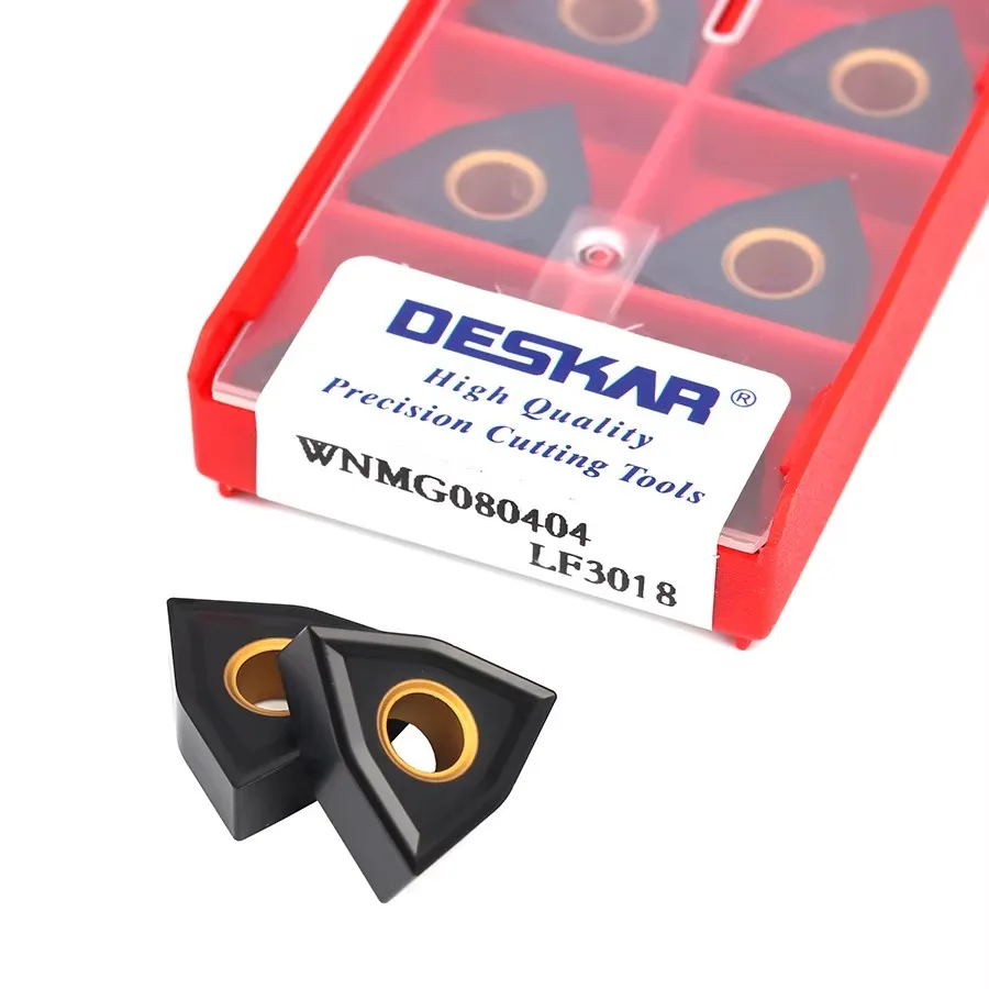 DESKAR WNMG080404 WNMG080408 WNMG080412 LF3018 Numerical Control Lathe External Turning Insert Cutting Tool Processing Cast Iron
DESKAR WNMG080404 WNMG080408 WNMG080412 LF3018 Numerical Control Lathe External Turning Insert Cutting Tool Processing Cast Iron
