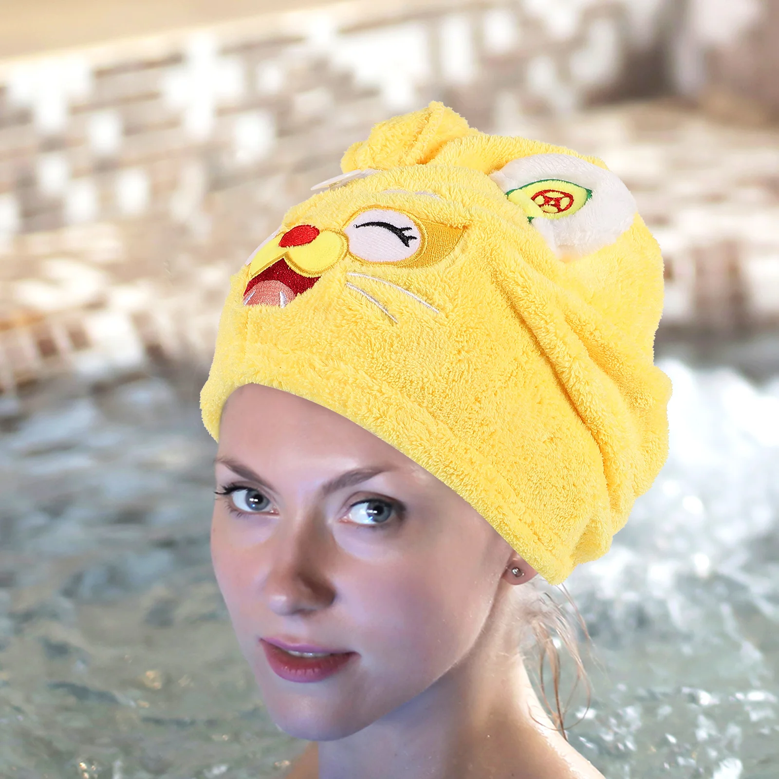 -Drying Towel For Women Head Wrap Hat Travel Spa Salon Use Cotton Coral Fleece Turban Wet Hair Drying Cap
-Drying Towel For Women Head Wrap Hat Travel Spa Salon Use Cotton Coral Fleece Turban Wet Hair Drying Cap