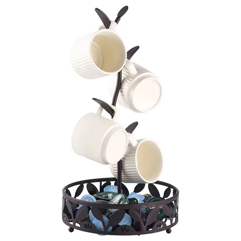 Household high-end atmospheric leaf coffee cup capsule storage rack, rotating drain iron storage rack
Household high-end atmospheric leaf coffee cup capsule storage rack, rotating drain iron storage rack