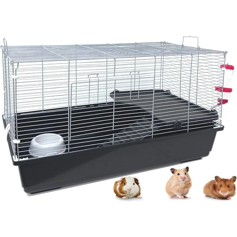 My First Home Large Two-Le el Uni ersal Habitat Narrow 3/8-inch Bar Spacing for Exotics Pet Guinea Pig Hedgehog Hamster Gerbil R
My First Home Large Two-Le el Uni ersal Habitat Narrow 3/8-inch Bar Spacing for Exotics Pet Guinea Pig Hedgehog Hamster Gerbil R