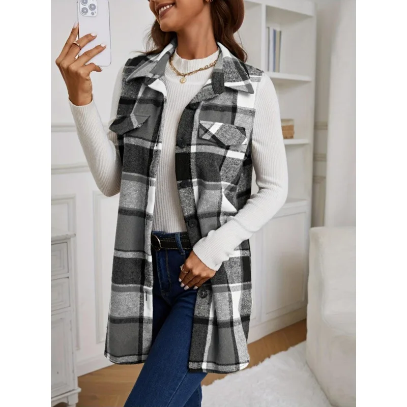 K 11762 Winter Plaid Vest Autumn Winter Checkered Waistcoat New Style Cross-Border Quick Delivery Women's Fashion Inner Wear
K 11762 Winter Plaid Vest Autumn Winter Checkered Waistcoat New Style Cross-Border Quick Delivery Women's Fashion Inner Wear