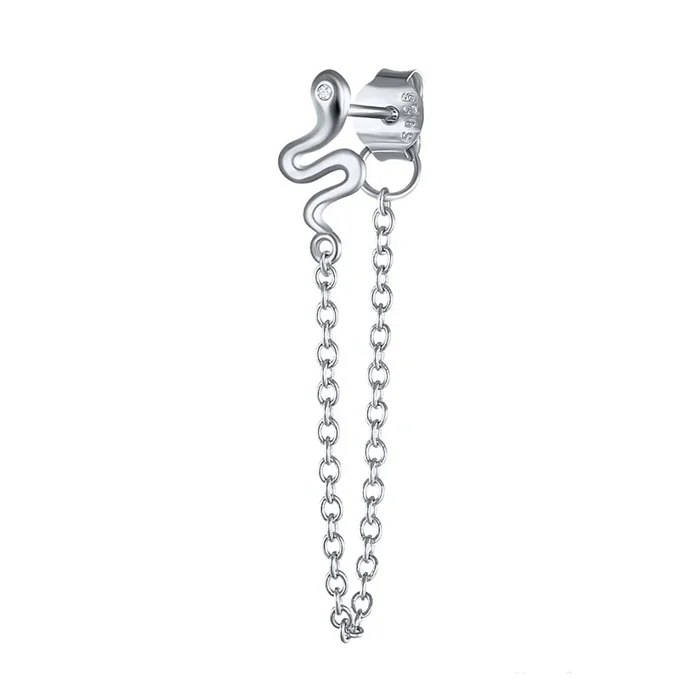 VIVILADY 1 Piece 925 Silver Chain Tassel Zirconia Snake Dangle Earrings for Women Fine Jewelry Minimalist Accessories
VIVILADY 1 Piece 925 Silver Chain Tassel Zirconia Snake Dangle Earrings for Women Fine Jewelry Minimalist Accessories