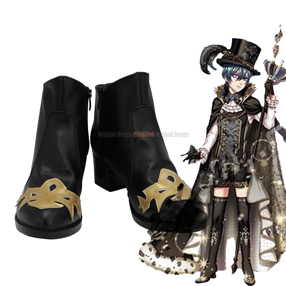 Dream 100 Sun Awakening Ciel Black Boots Cosplay Black Butler Ciel Leather Cosplay Shoes Customized Boots Any Size
Dream 100 Sun Awakening Ciel Black Boots Cosplay Black Butler Ciel Leather Cosplay Shoes Customized Boots Any Size