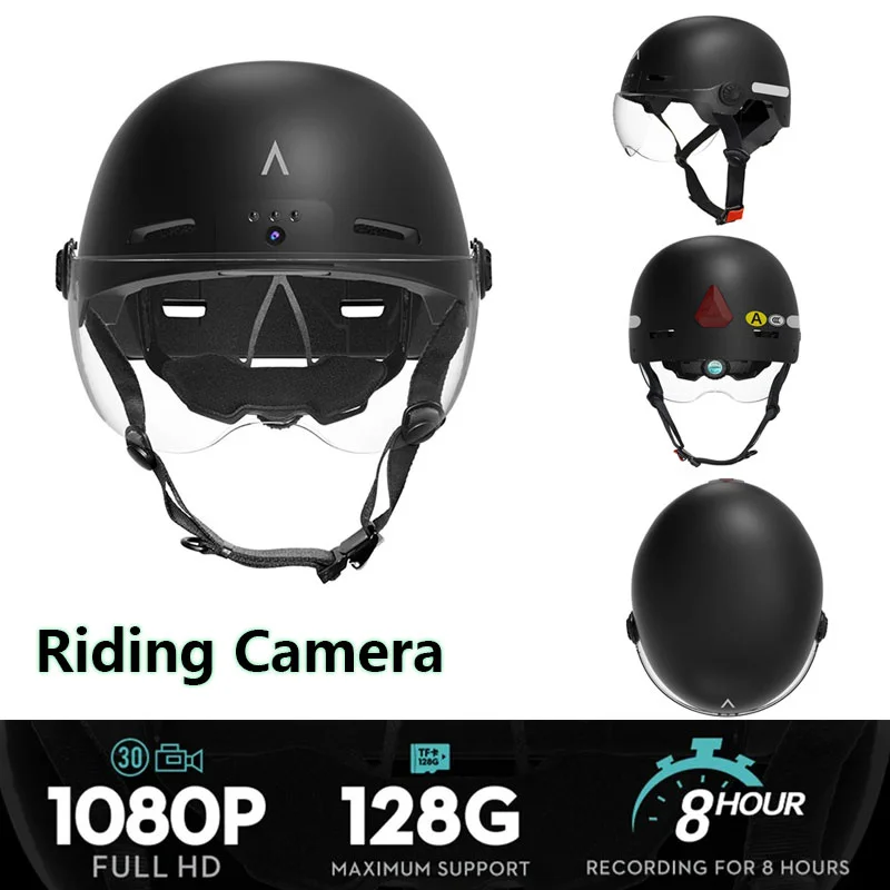 Motorcycle Video Helmet 1080P Riding Camera Sports Bicycle Helmets 130° Wide Angle Recorder Lighting Smart Taillight Helmets
Motorcycle Video Helmet 1080P Riding Camera Sports Bicycle Helmets 130° Wide Angle Recorder Lighting Smart Taillight Helmets
